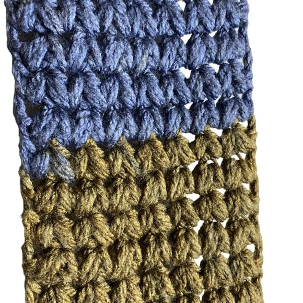 Ultra Soft Color Block Knit Scarf